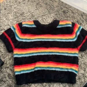 Forever 21 fuzzy crop top
